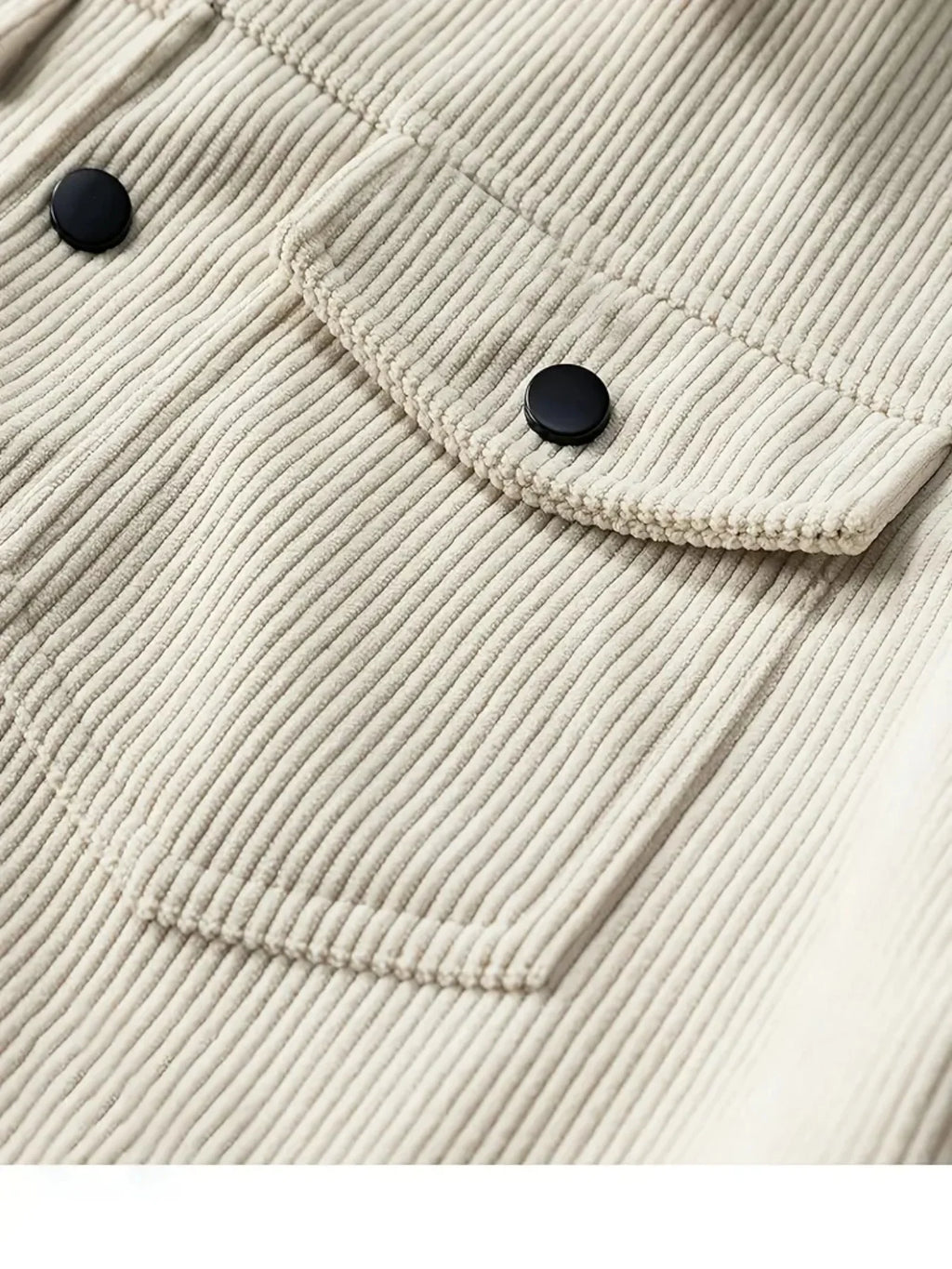 Chaqueta Pana Hombre 2025 Cuello Solapa Estilo Japonés – Abrigo Holgado Tendencia Otoño