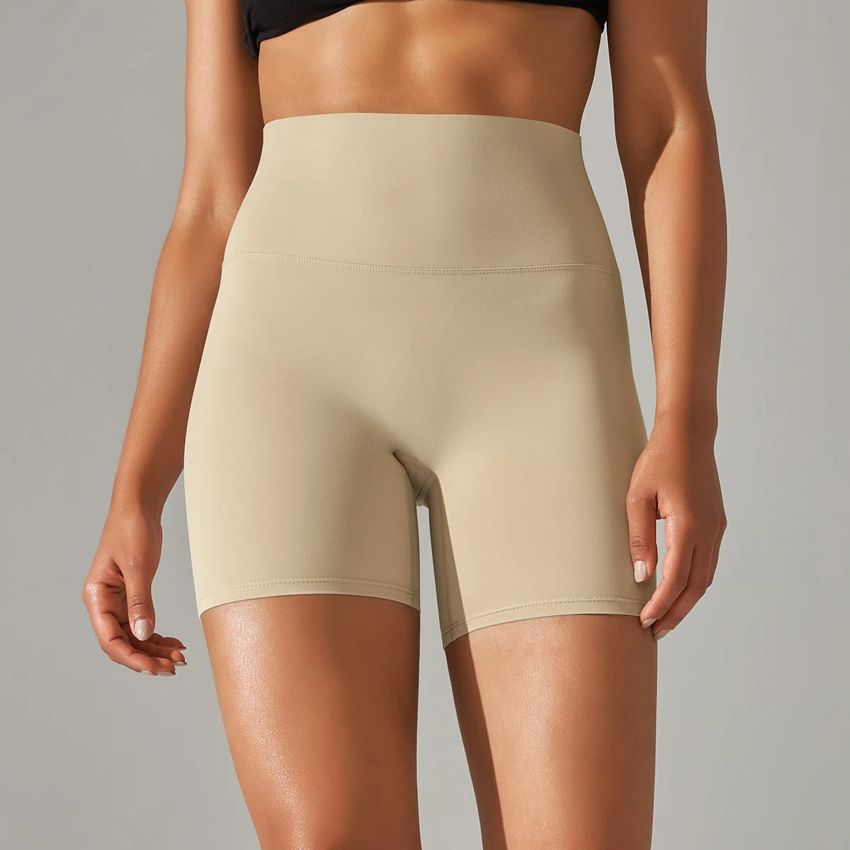 Shorts Mujer Yoga Running Ciclismo Cintura Alta – Transpirables Deportivos Gym Fitness Verano
