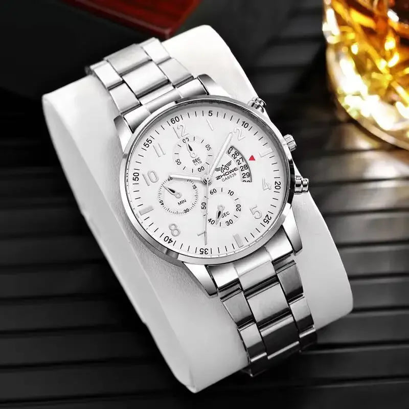 Quartz Watch with Calendar – Luxury Masculine Elegance