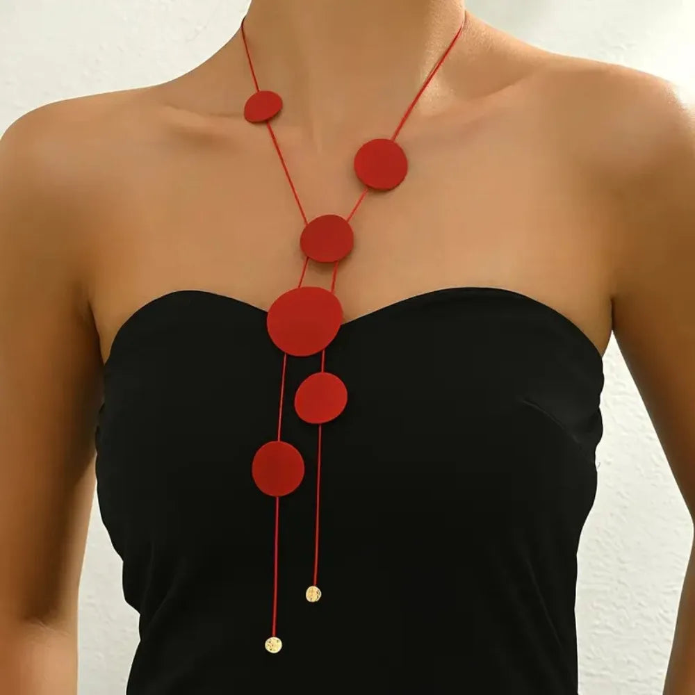 Collar Triángulo con Flecos Boho – Cadena Larga Dorada Clavicular Moda Chic