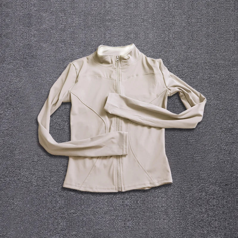 Chaqueta Deportiva Mujer Manga Larga – Yoga, Gym & Running, Secado Rápido