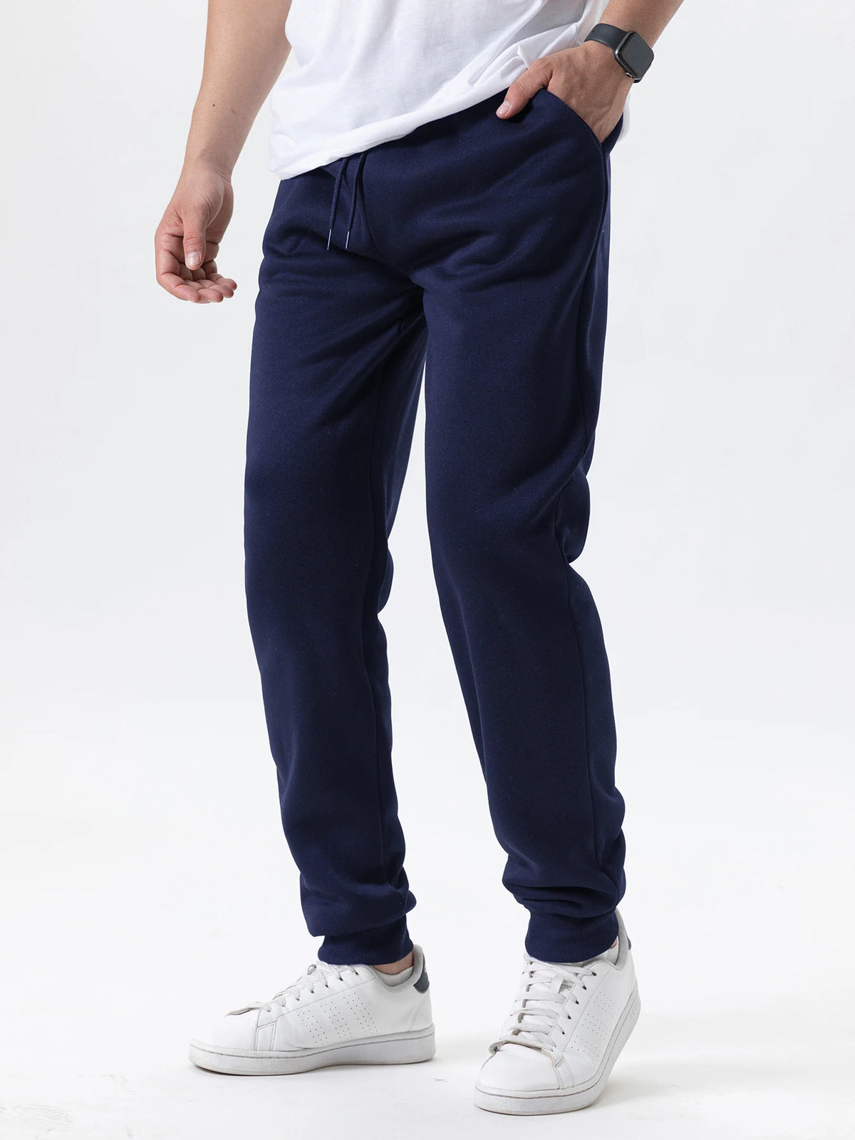 Pantalones Jogging Hombre Forro Polar Cintura Elástica – Deporte Fitness Gym Otoño Invierno