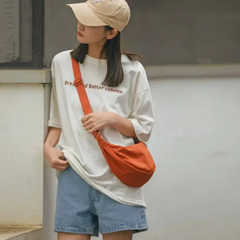 Bolso Bandolera Unisex Media Luna – Gran Capacidad Viaje & Uso Diario