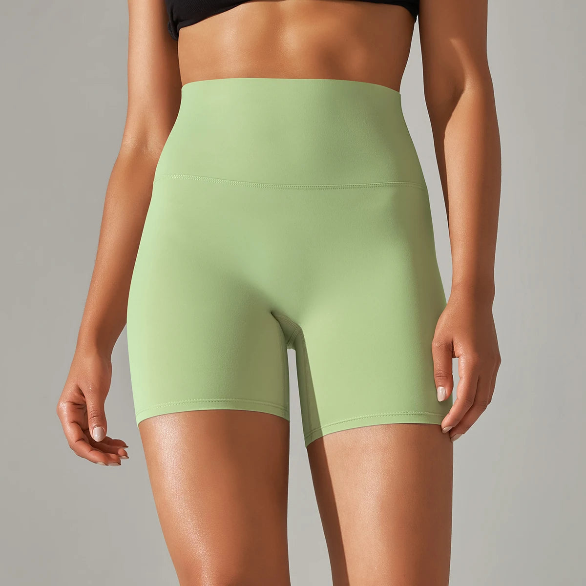 Shorts Mujer Yoga Running Ciclismo Cintura Alta – Transpirables Deportivos Gym Fitness Verano