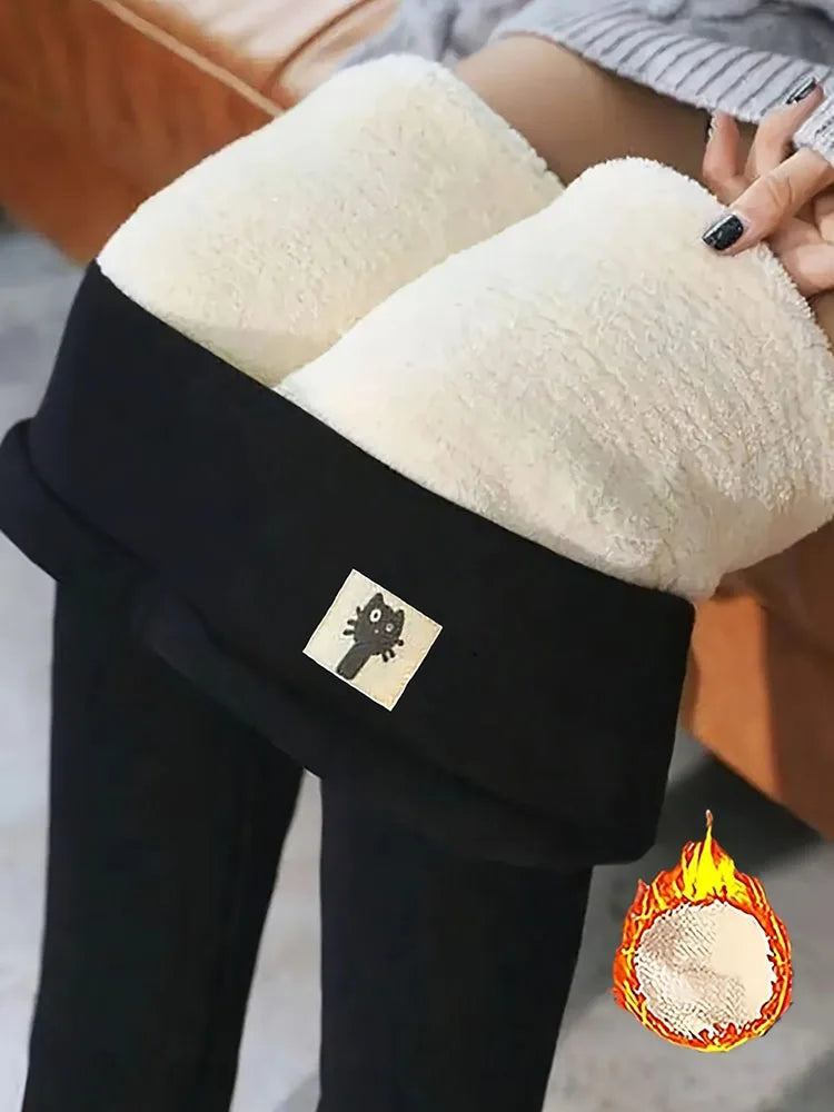 Leggings Térmicos Mujer Terciopelo Cintura Alta – Efecto Realzador Otoño Invierno, Talla S-XXXL