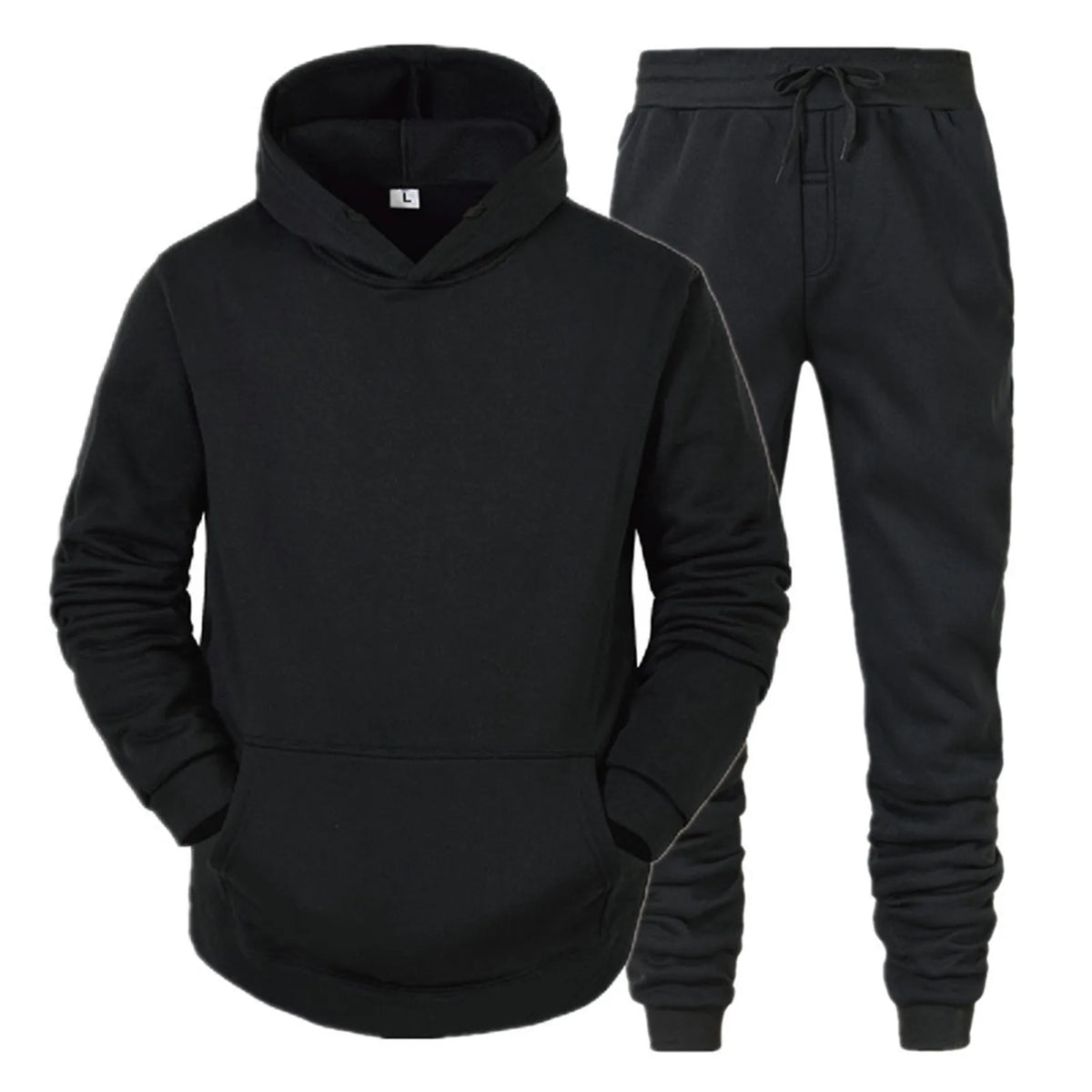 Conjunto Deportivo Hombre Sudadera con Capucha + Pantalones – Chándal Running Jogging Primavera