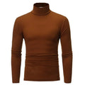 Camiseta Hombre Cuello Alto Manga Larga Slim Fit – Térmica Casual Otoño Invierno