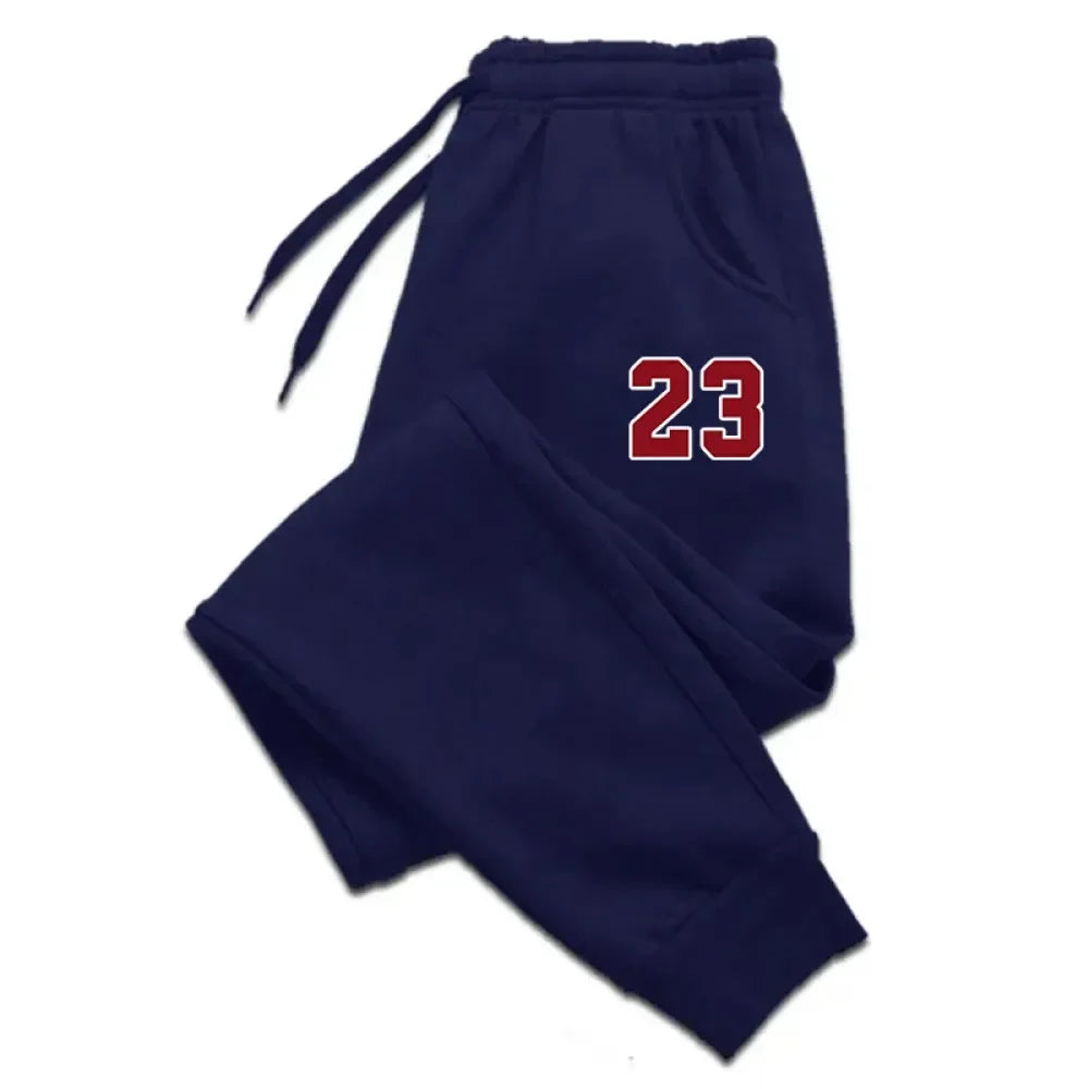 Pantalones de hombre, 23. Pantalones deportivos de felpa estampados, pantalones de jogging cálidos, pantalones de exterior para hombre, corte recto, moda, entrenamiento, deportes, pantalones largos casuales.