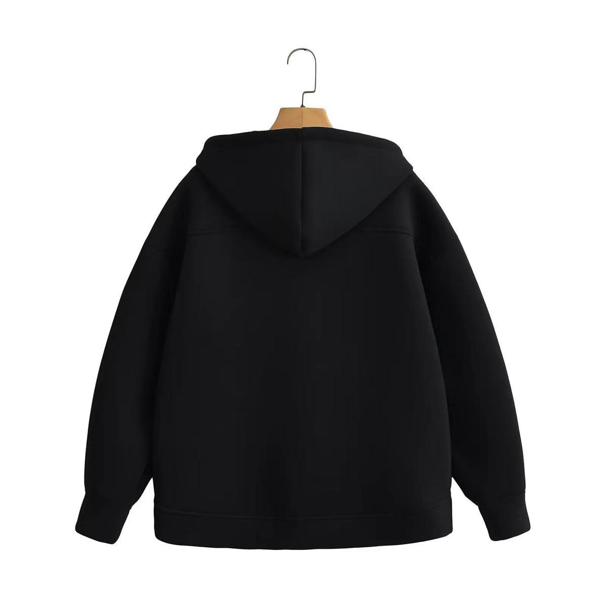 Sudadera Oversize con Cremallera y Capucha para Mujer