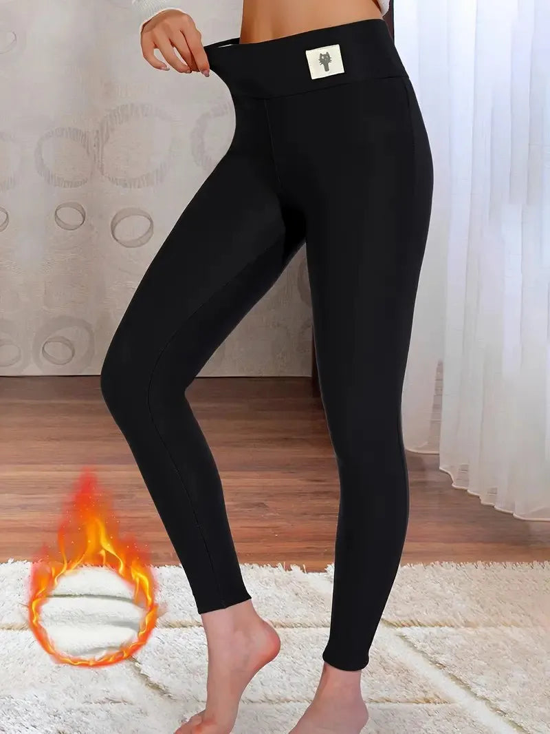 Leggings Térmicos Mujer Terciopelo Cintura Alta – Efecto Realzador Otoño Invierno, Talla S-XXXL
