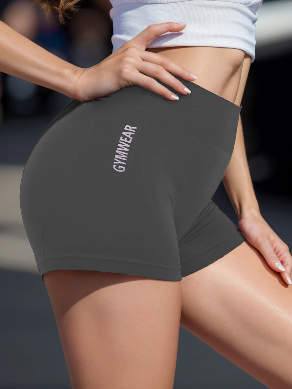 Women's High-Waisted Cycling & Yoga Fitness Shorts – Breathable, Athletic