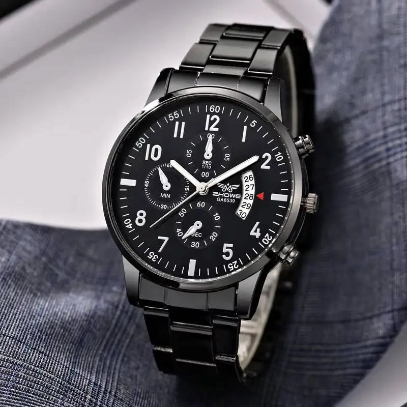 Quartz Watch with Calendar – Luxury Masculine Elegance