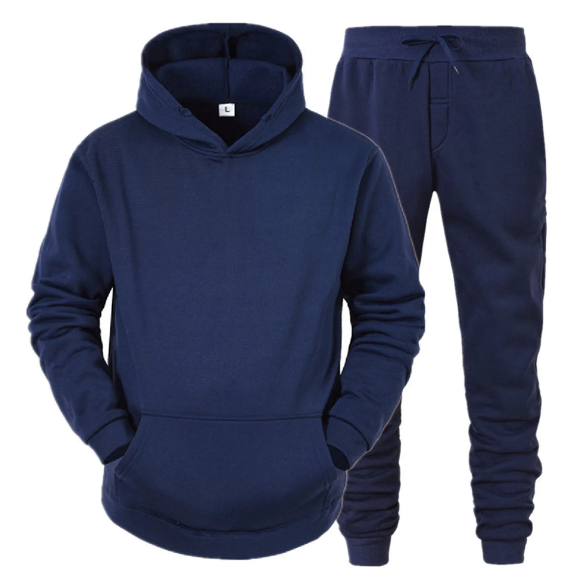 Conjunto Deportivo Hombre Sudadera con Capucha + Pantalones – Chándal Running Jogging Primavera