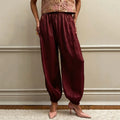 Pantalón Bombacha Mujer Crepe Cintura Alta – Estilo Vintage Plisado, Talla S-L