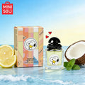 Miniso Snoopy Peanuts Women's Eau De Toilette, Comforting Fruity Floral Scent with Strawberry, Rose & Vanilla Sweetness, Pink Square Bottle, Gift for Women