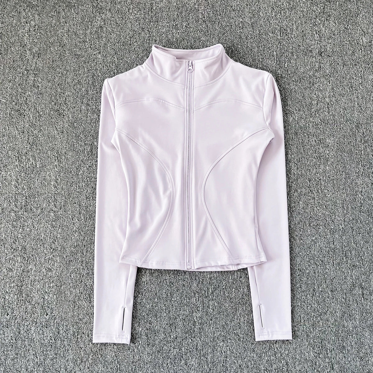 Chaqueta Deportiva Mujer Manga Larga – Yoga, Gym & Running, Secado Rápido