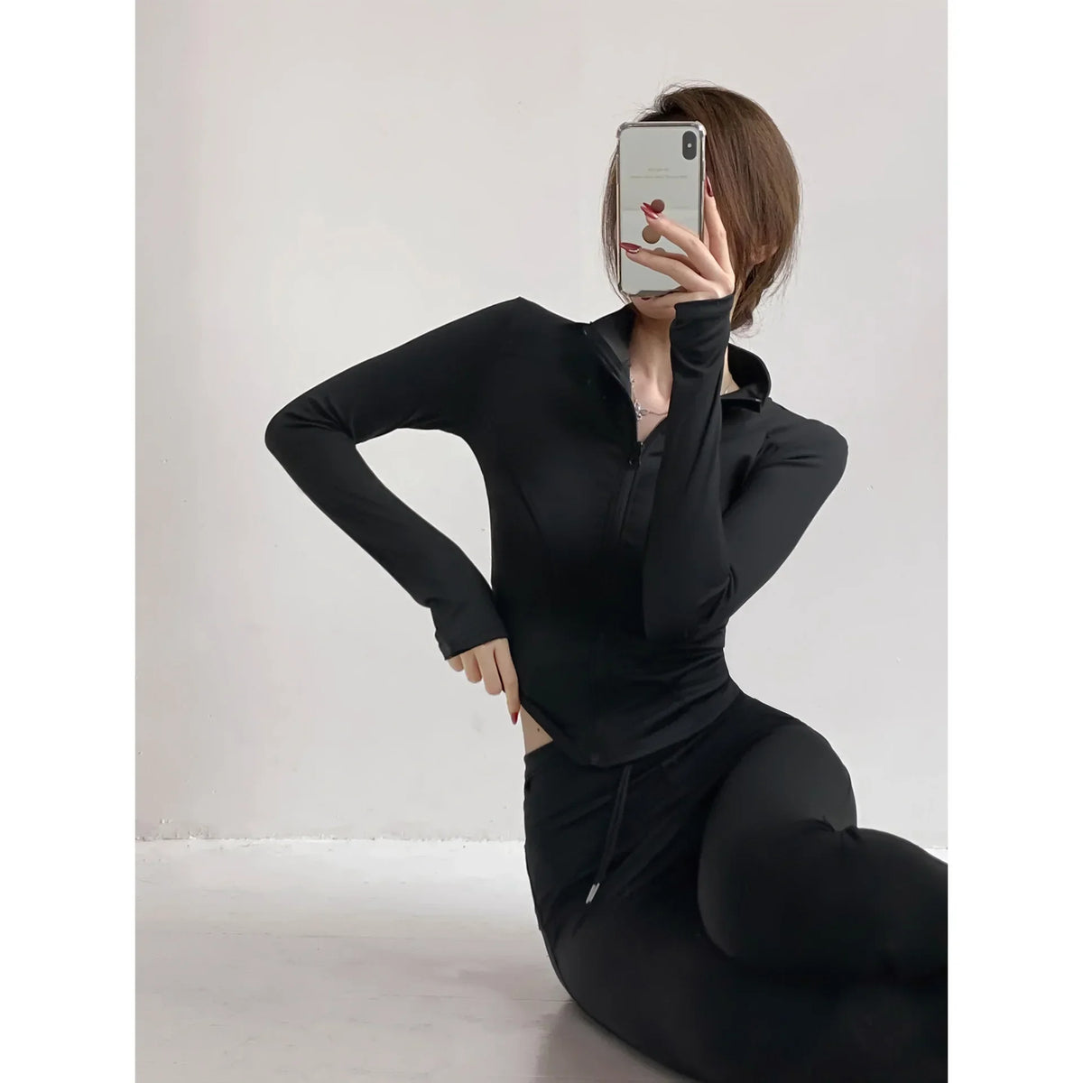 Chaqueta Deportiva Manga Larga Mujer con Cremallera – Running & Fitness S-3XL