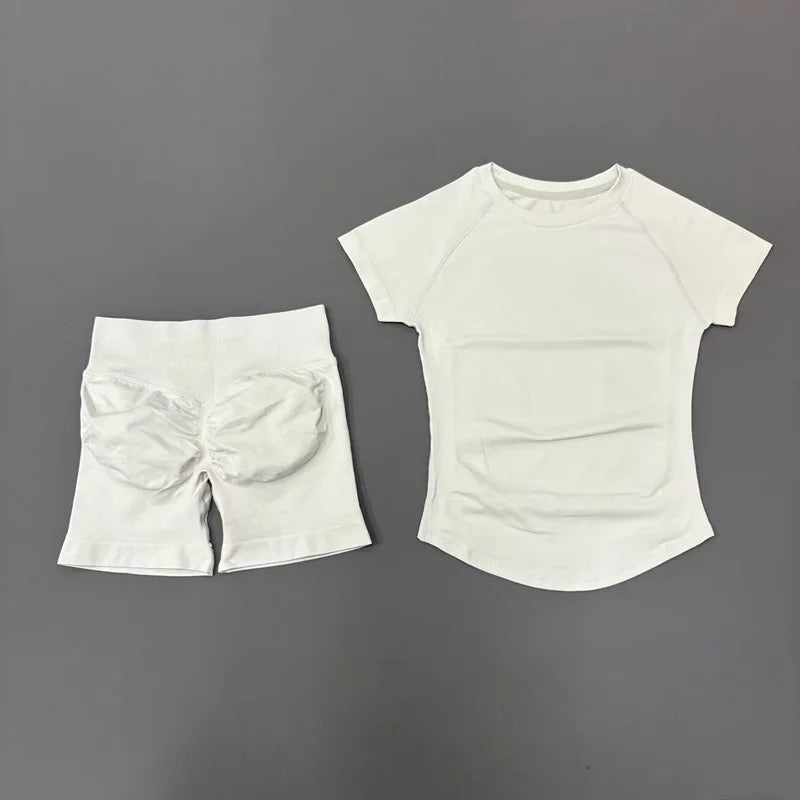 Set Deportivo Mujer 2 Piezas Sin Costuras – Yoga, Gym & Running, Verano