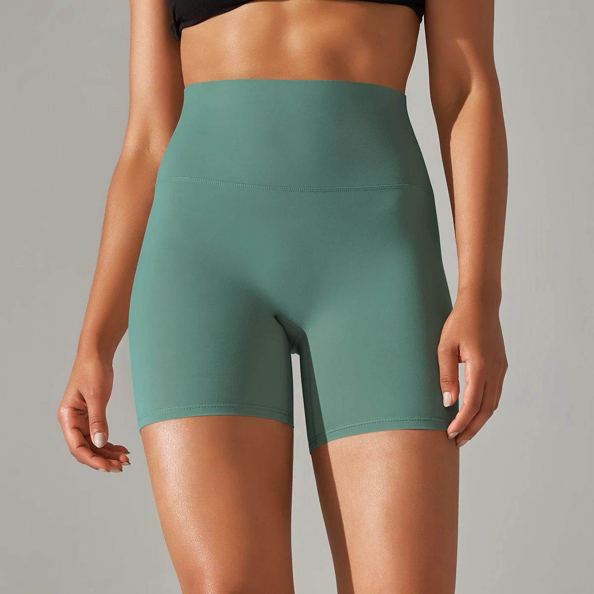 Shorts Mujer Yoga Running Ciclismo Cintura Alta – Transpirables Deportivos Gym Fitness Verano