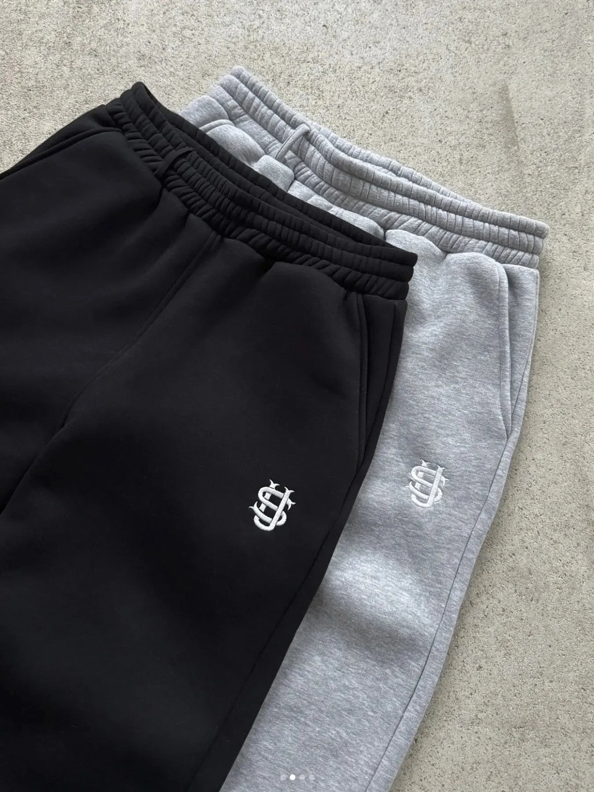 Pantalones deportivos casuales para hombre de corte recto, con cremallera, bordado y cordón en la cintura (para otoño)