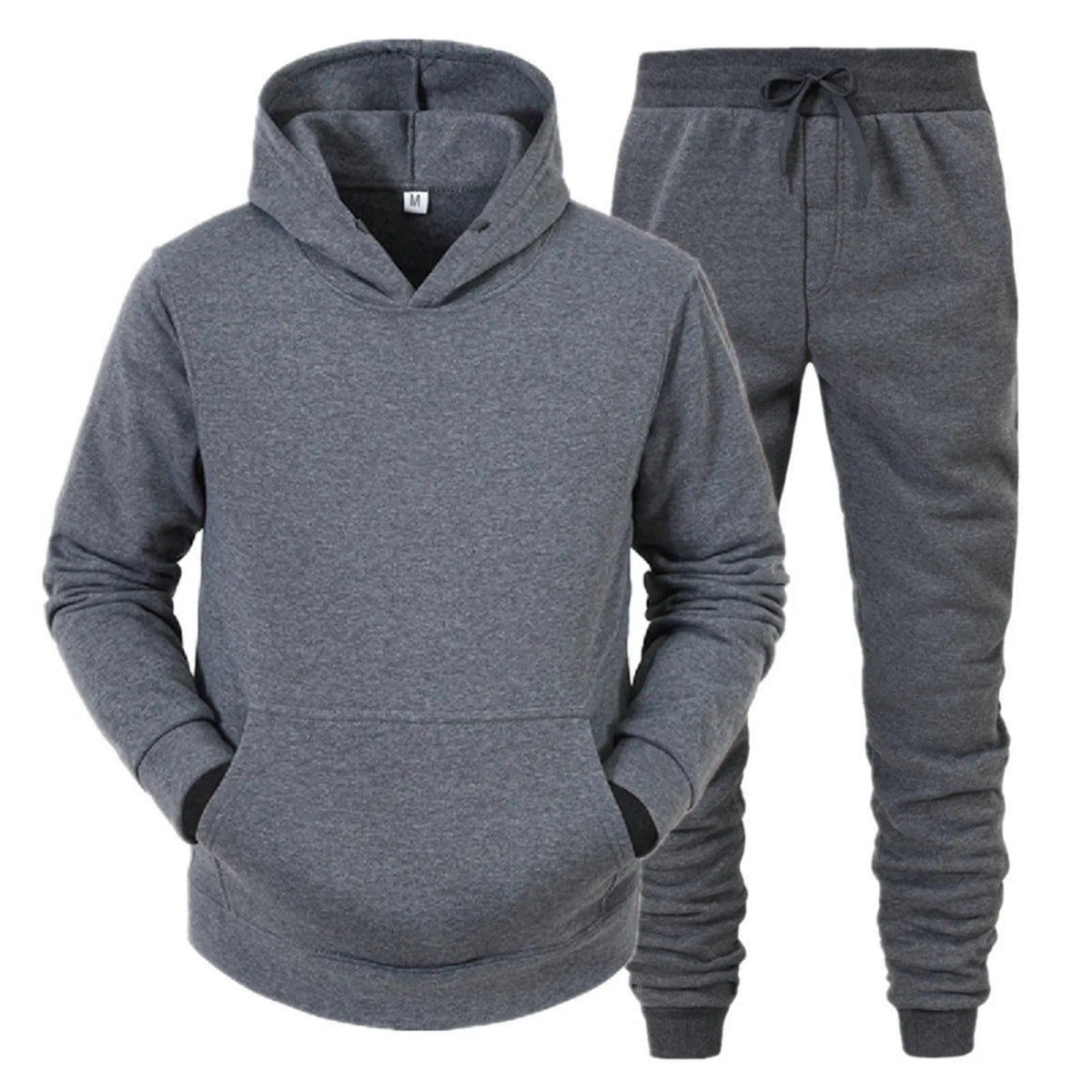 Conjunto Deportivo Hombre Sudadera con Capucha + Pantalones – Chándal Running Jogging Primavera