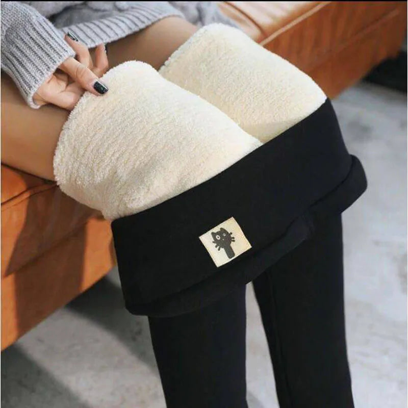 Leggings Térmicos Mujer Terciopelo Cintura Alta – Efecto Realzador Otoño Invierno, Talla S-XXXL