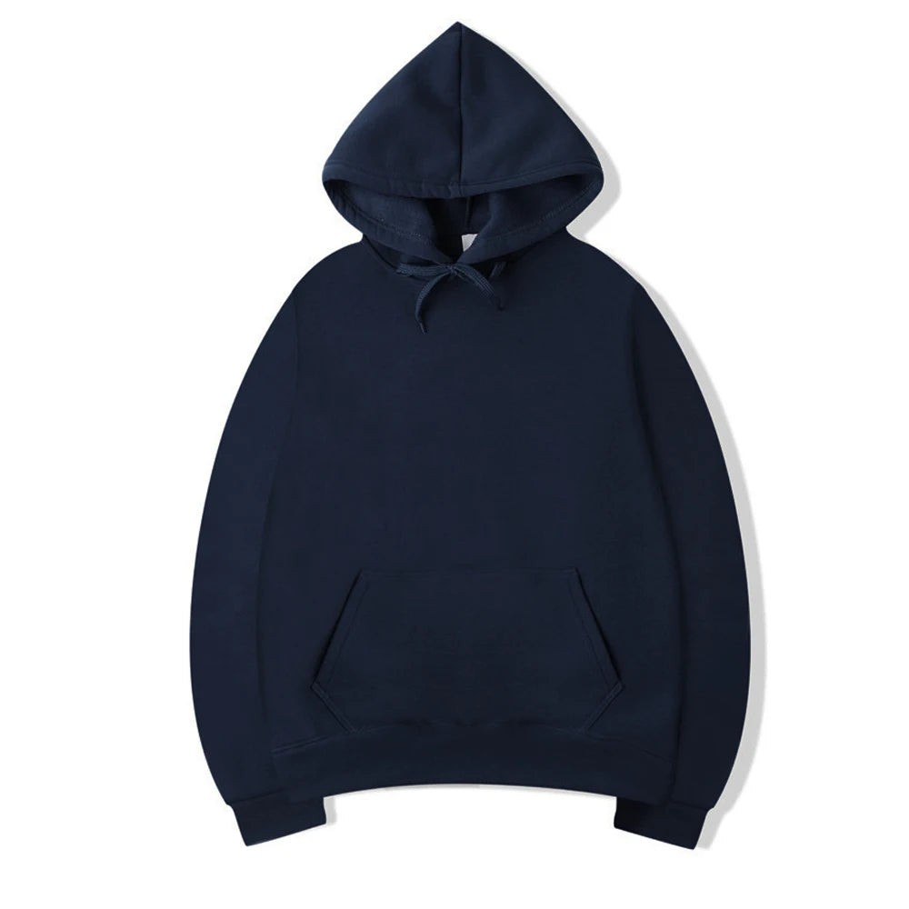 Unisex Oversized Solid Color Hoodie – Casual Men's Women's Spring Autumn Hoodie