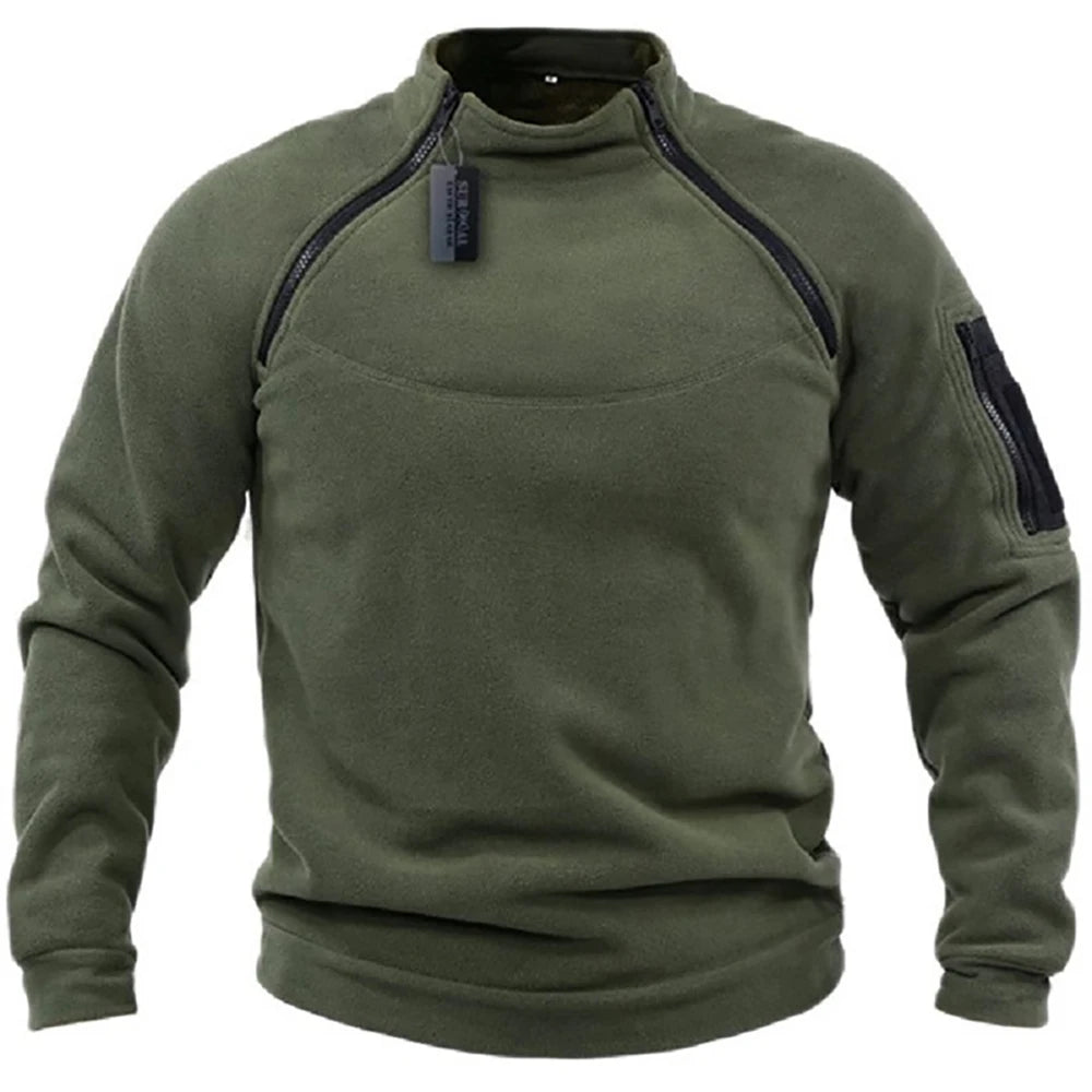 Sudadera Táctica Militar con Media Cremallera para Hombre