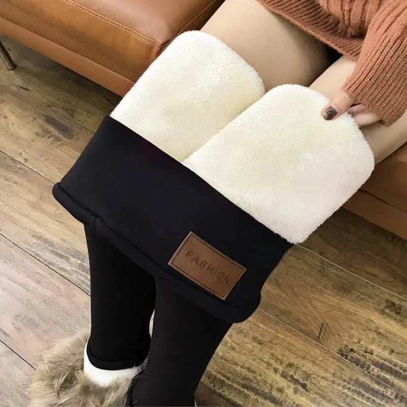 Leggings Térmicos Mujer Terciopelo Cintura Alta – Efecto Realzador Otoño Invierno, Talla S-XXXL