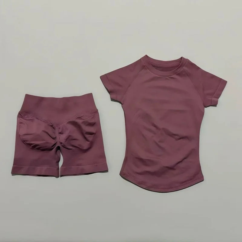 Set Deportivo Mujer 2 Piezas Sin Costuras – Yoga, Gym & Running, Verano