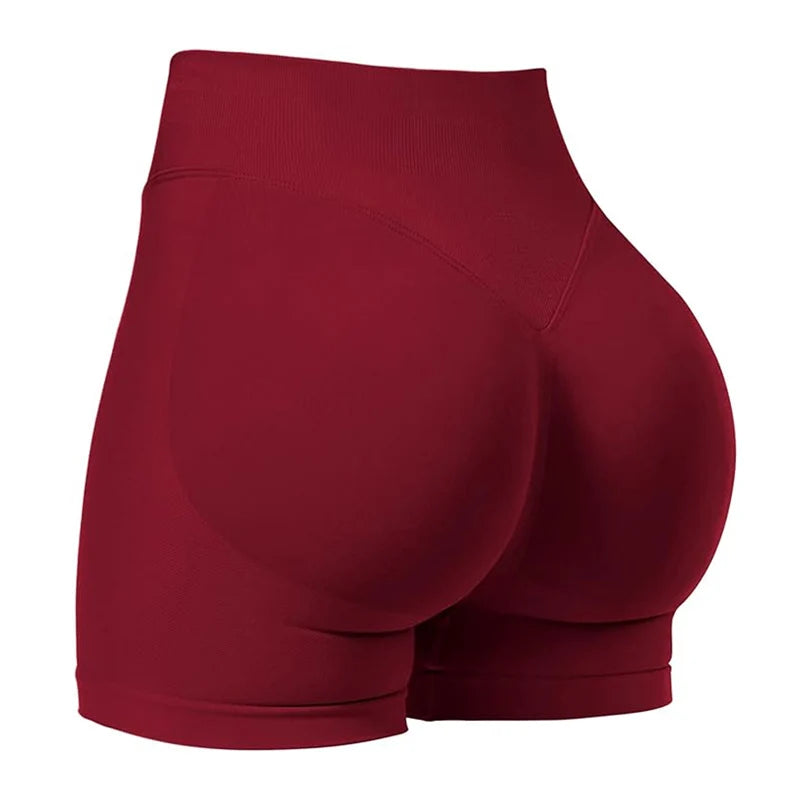 Shorts Gym Mujer Scrunch Butt Sin Costuras – Yoga, Running & Fitness