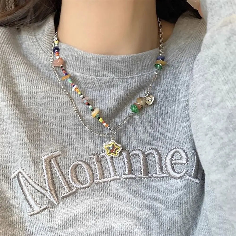 Collar Triángulo con Flecos Boho – Cadena Larga Dorada Clavicular Moda Chic
