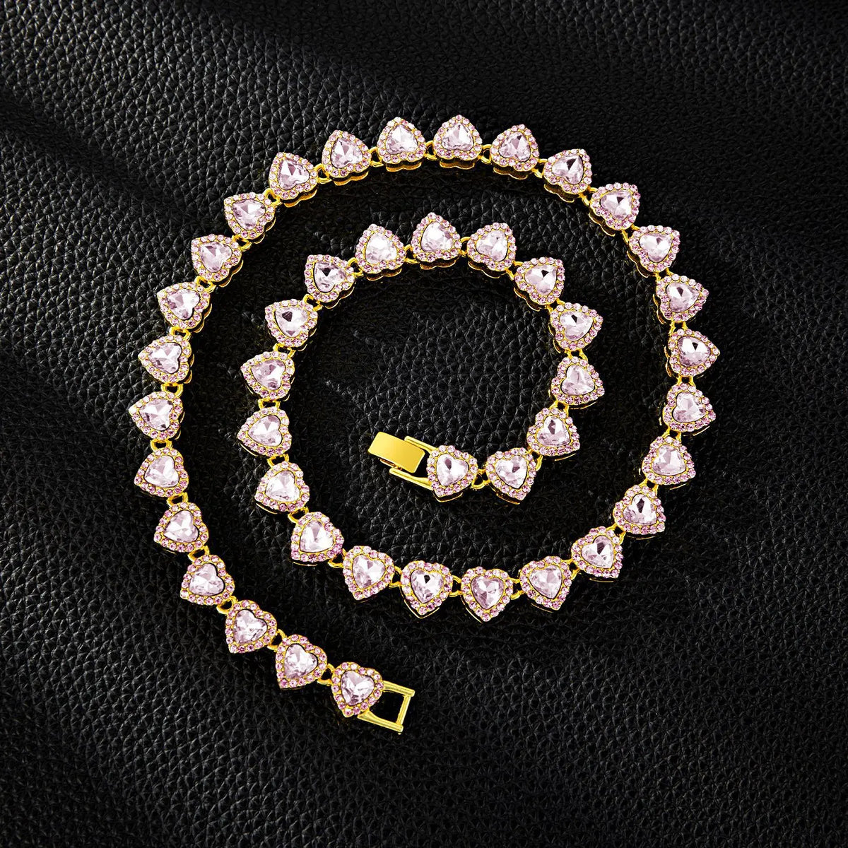 Set Collar & Pulsera Hip Hop con Brillantes – Joya Unisex Tendencia Rock