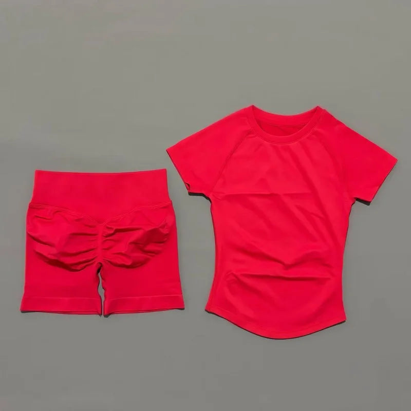 Set Deportivo Mujer 2 Piezas Sin Costuras – Yoga, Gym & Running, Verano