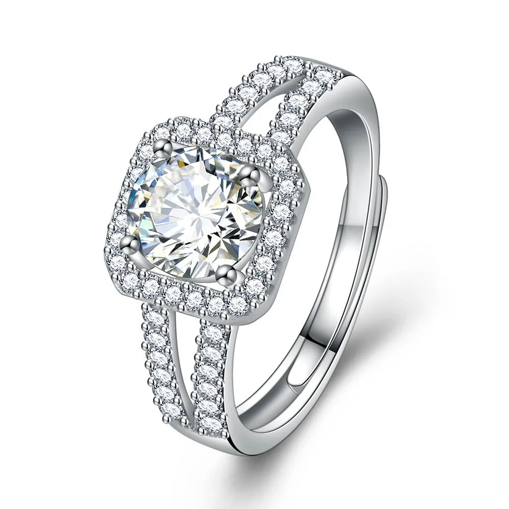 Anillo de Plata 925 con Zirconia 5A – Joya de Compromiso & Boda Top Calidad