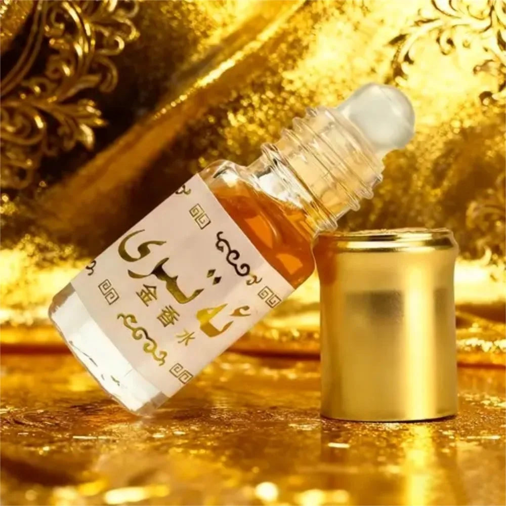 Aceite de Perfume Roll-On Islámico 3ml – Attar Dorado Tradicional Árabe