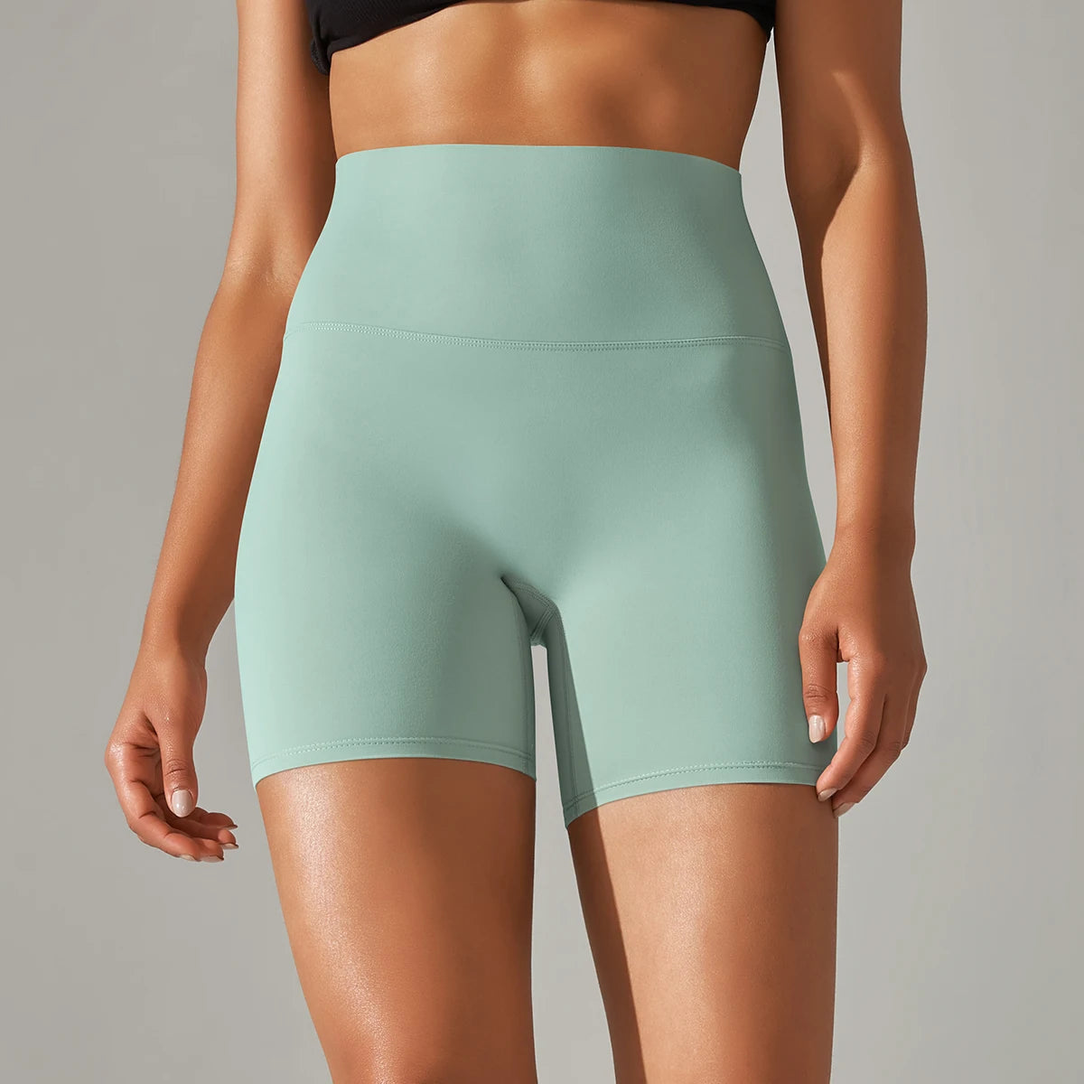 Shorts Mujer Yoga Running Ciclismo Cintura Alta – Transpirables Deportivos Gym Fitness Verano