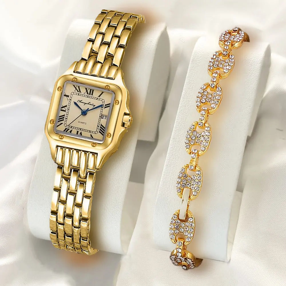Diamond Bracelet Quartz Watch – Premium Collection